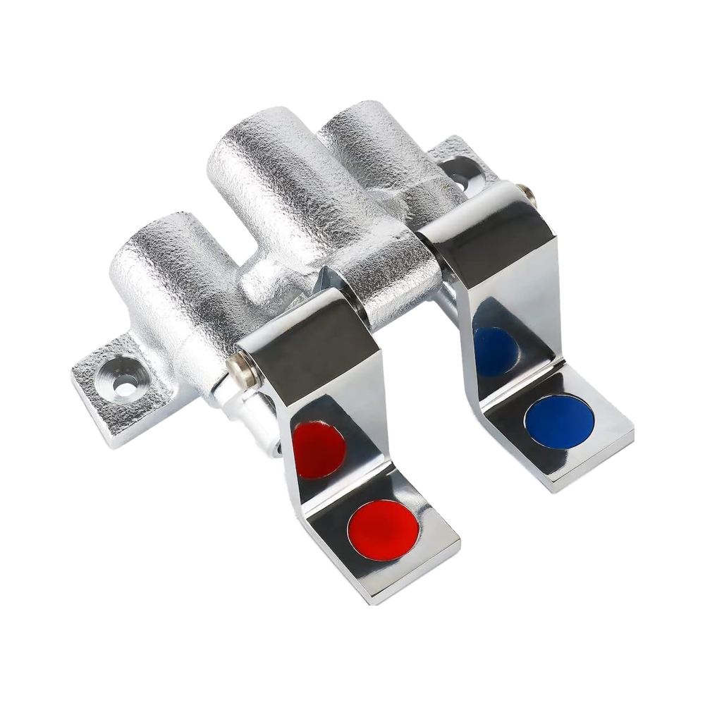 Commercial Kitchen Design - Brass Dual Handle Hot & Cold