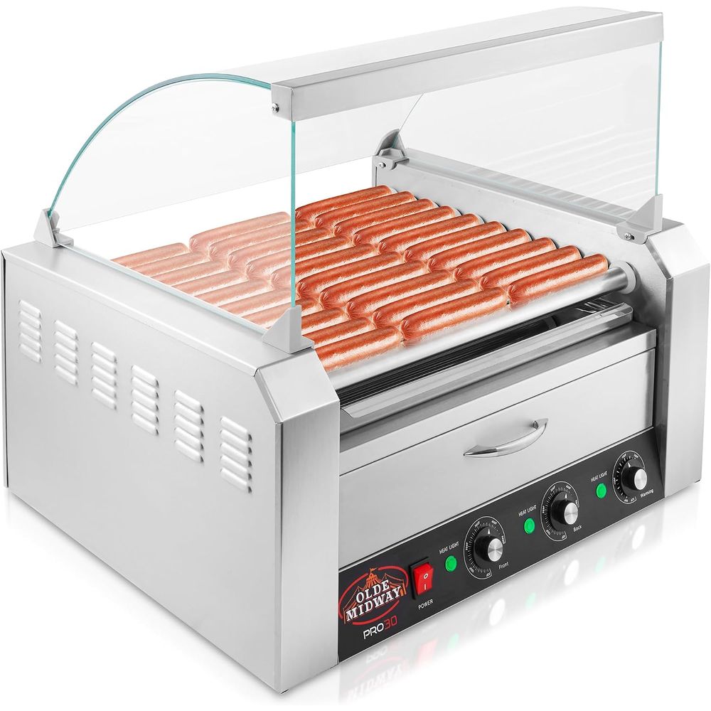 Hot Dog Roller Grill - Olde way Electric 30 Hot Dog