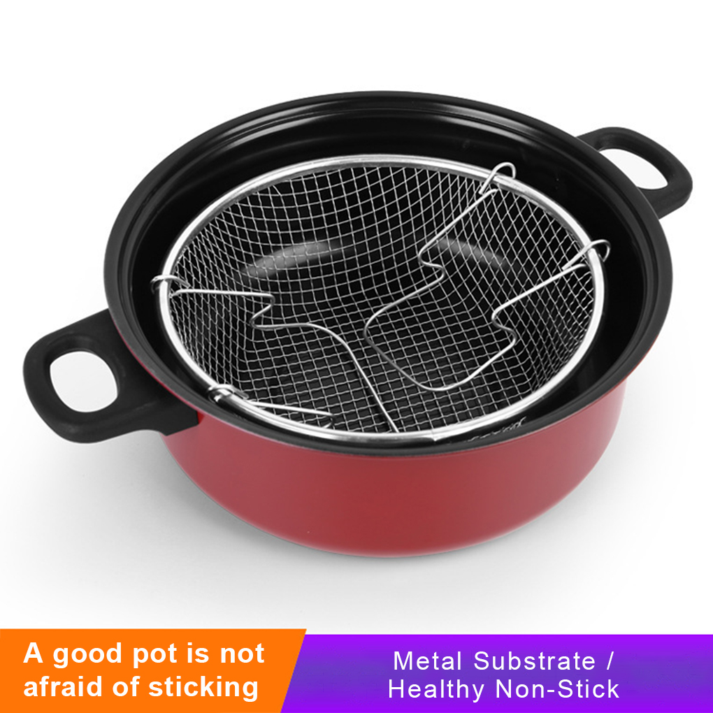 Commercial Kitchen Pans - Deep Fry Pot Apartment Fryer Nonstick