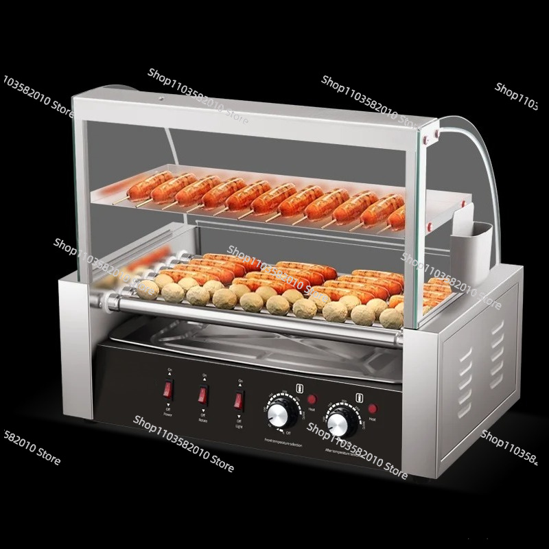 Hot Dog Roller Grill - Commercial Hot Dog Roller Grill, 7-Roller