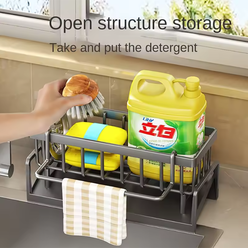 Commercial Kitchen Shelving - Kitchen Sink Drain Rack Organizer Plastic