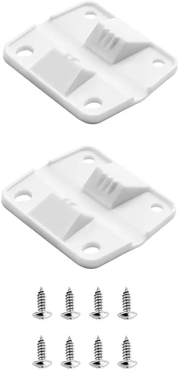 Commercial Chest Freezer - 2Pcs White Plastic Cooler Hinges Replacemnt
