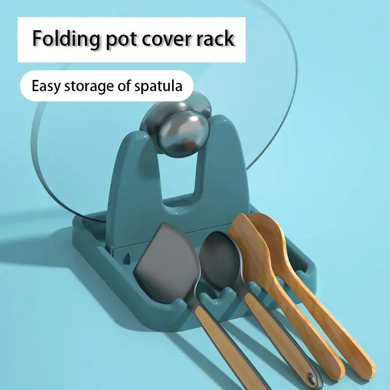 Commercial Kitchen Shelving - 1pc Foldable Pot Lid Rack Stand