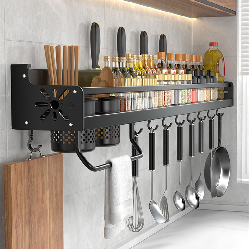 Commercial Kitchen Shelving - Kitchen Organizer Shelf Wall-mounted Spice Storage