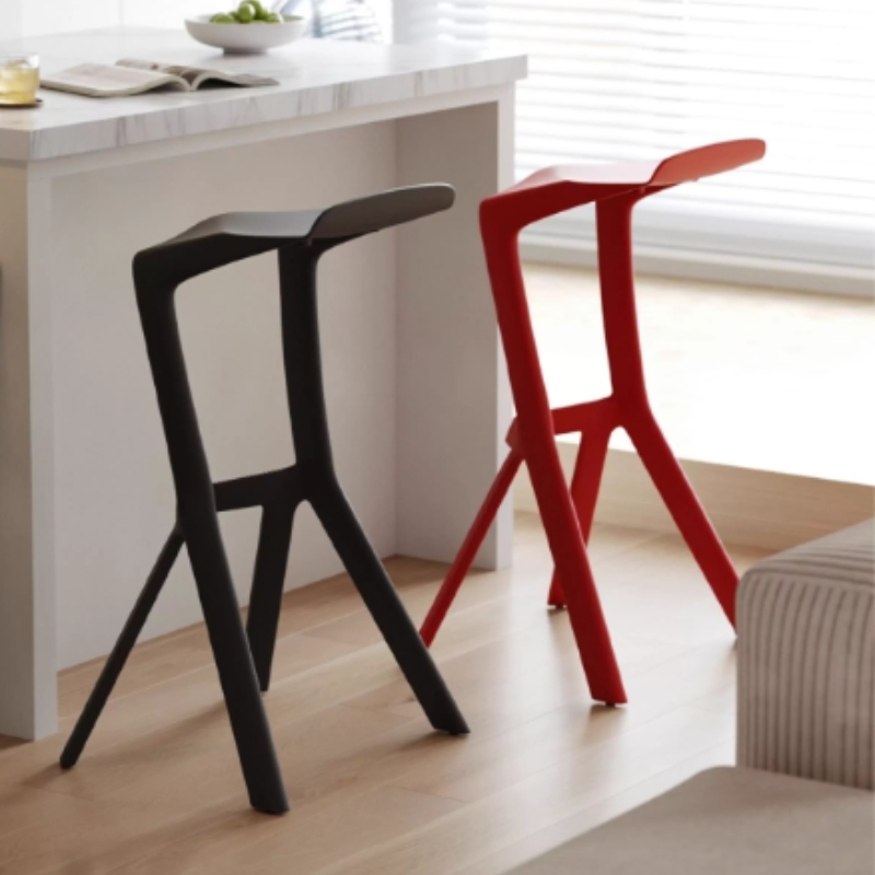 Commercial Kitchen Design - Backrest Geometric Design Durable Plastic Kitchen