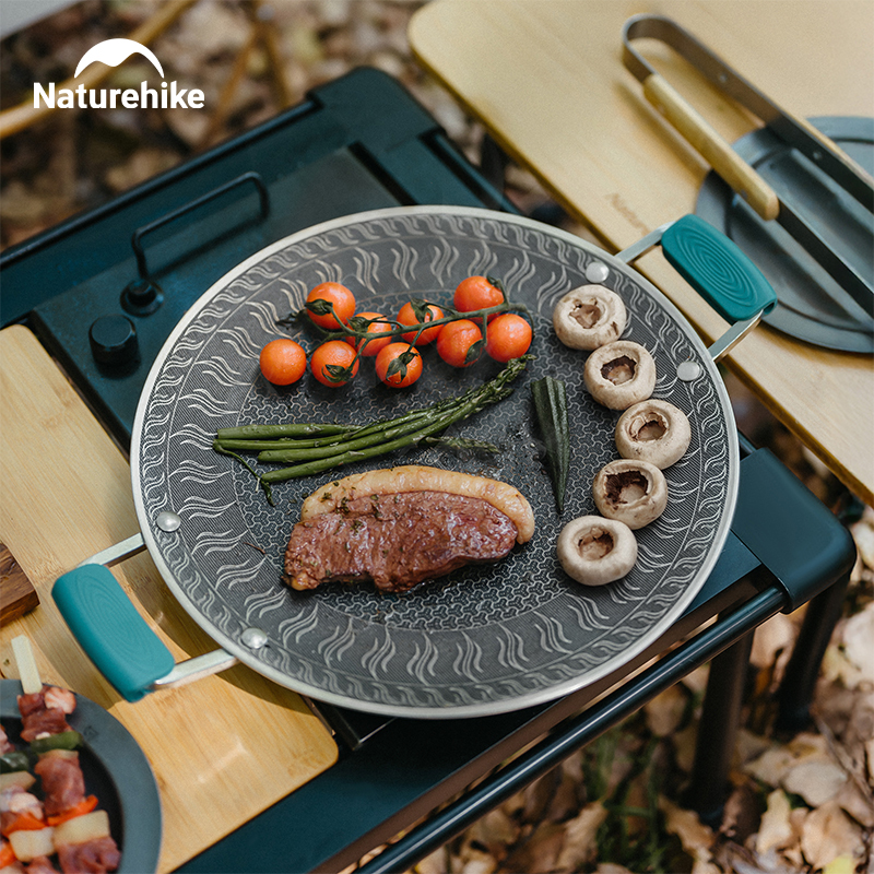 Commercial Kitchen Pans - Naturehike BBQ Cooking Grill Pan Camping