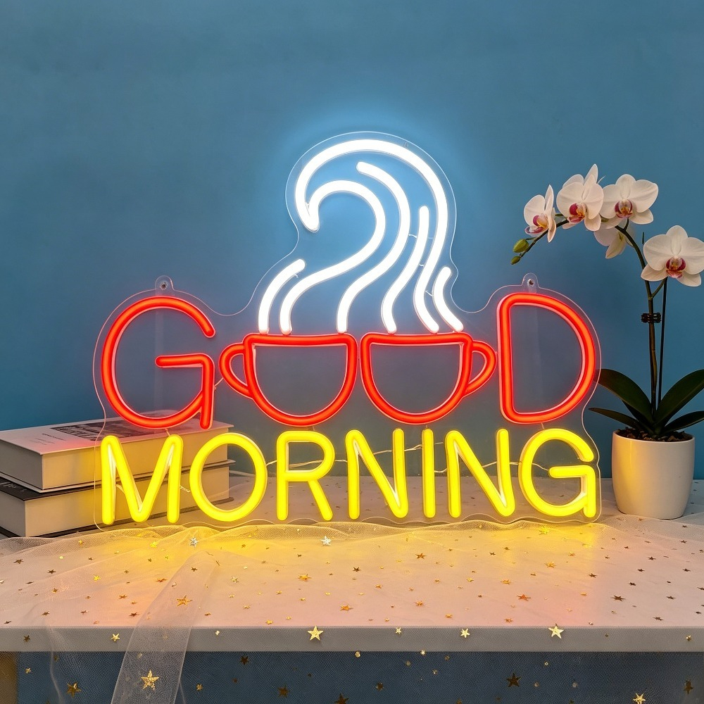 Commercial Kitchen Design - Good Morning Neon Sign LED Light