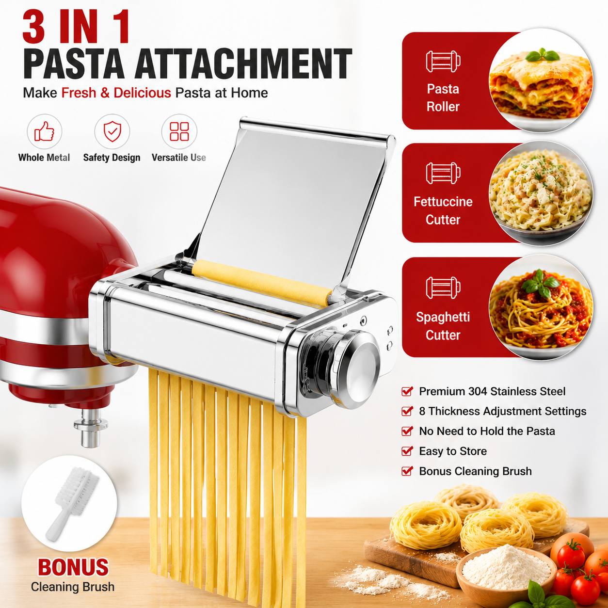 Commercial Kitchenaid - Gvode 3 in 1 Pasta Attachment