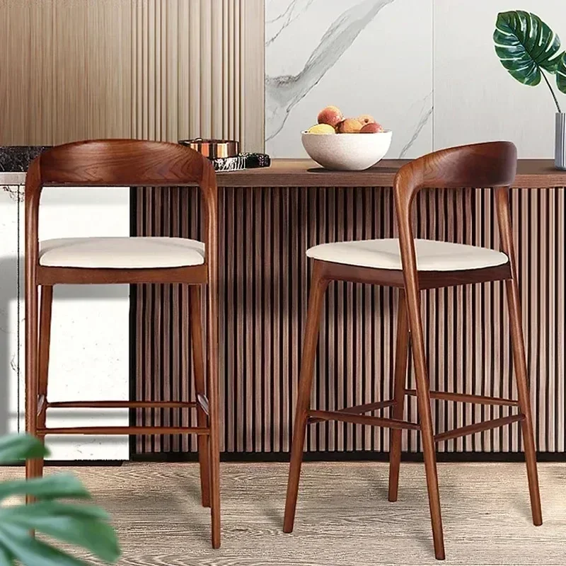 Commercial Kitchen Design - Vintage Wooden Designer Bar Chairs Modern