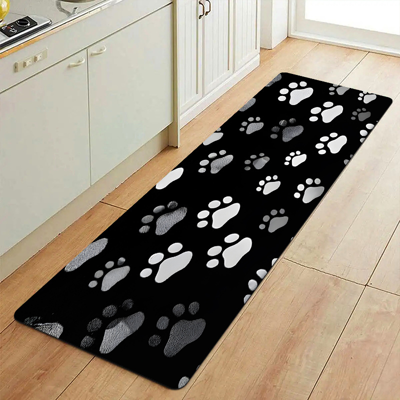 Commercial Kitchen Design - Animal Paw Print Carpet Mat Rug