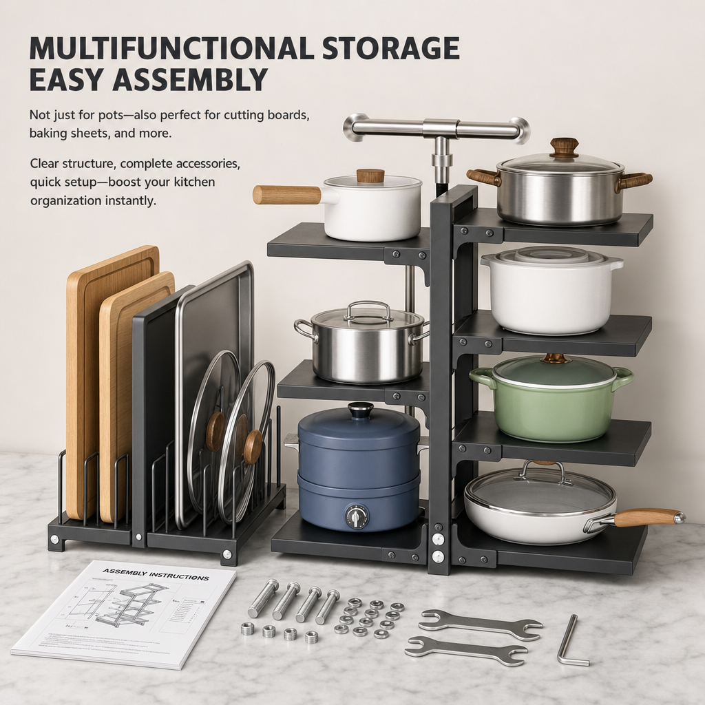 A height-adjustable 2/3/4/5/7- - огляд і ціна Commercial Kitchen Shelving