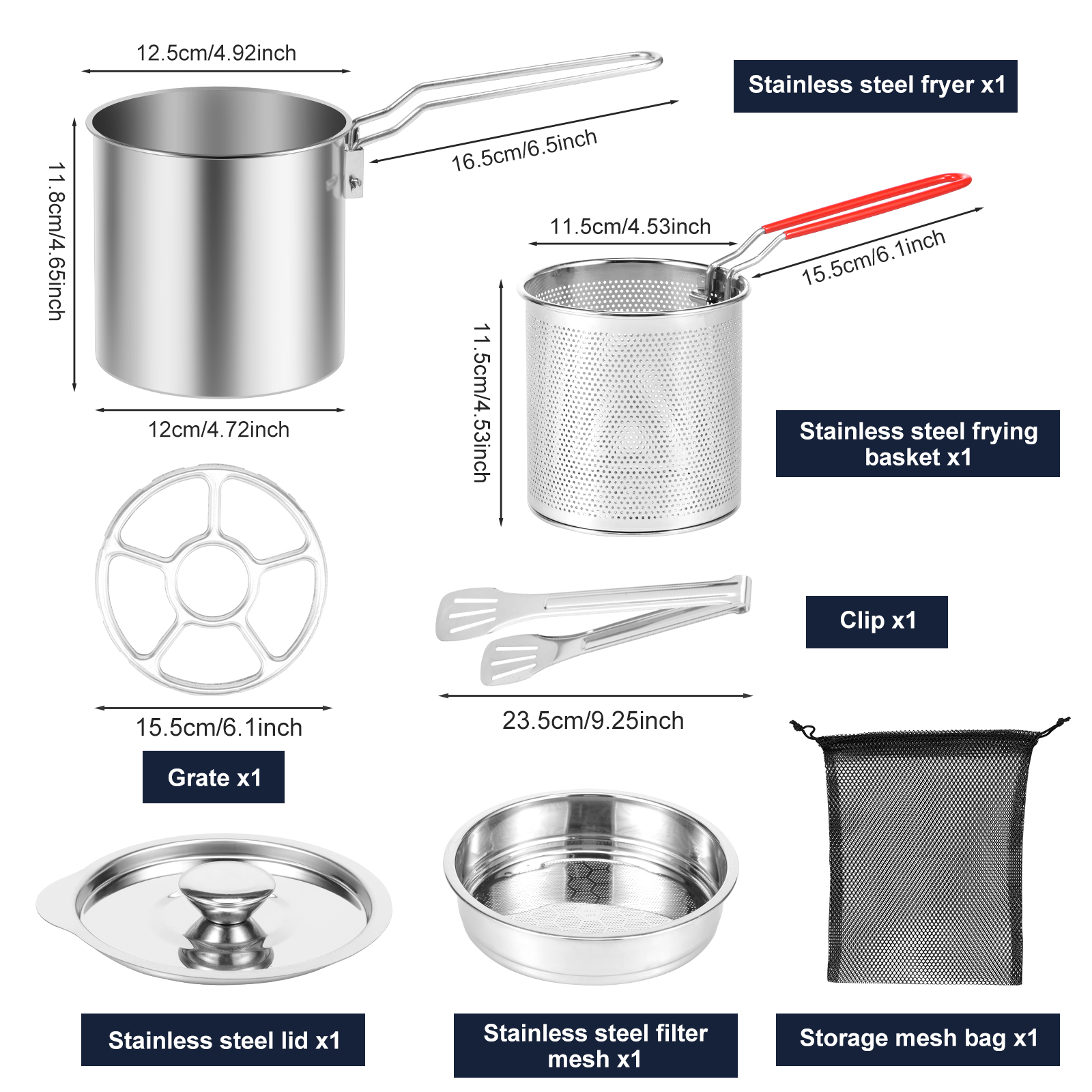 Deep Fryer Pots Stainless Stee - огляд і ціна Commercial Kitchen Pans