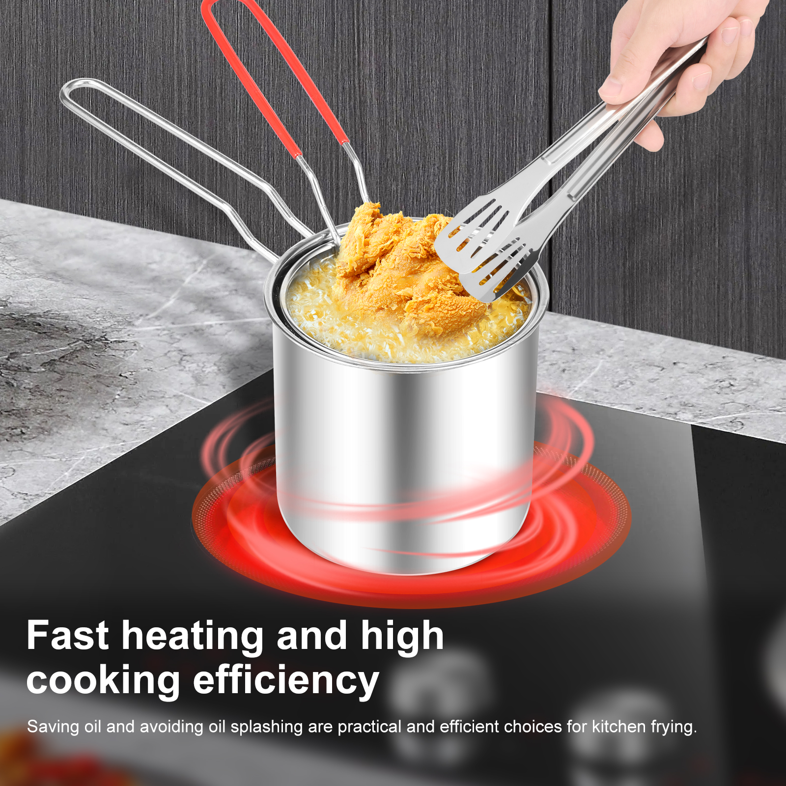 Deep Fryer Pots Stainless Stee - огляд і ціна Commercial Kitchen Pans