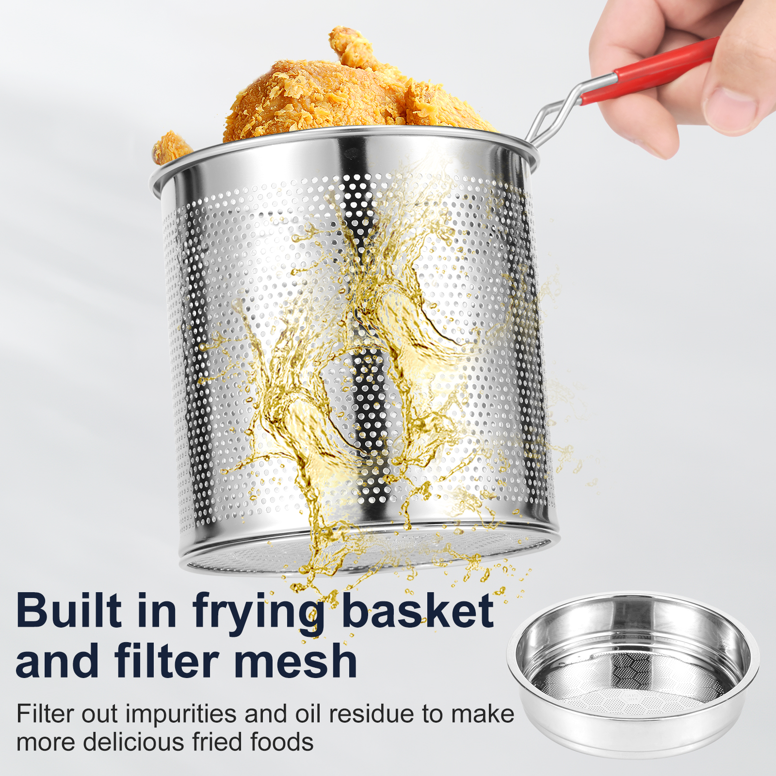 Deep Fryer Pots Stainless Stee - огляд і ціна Commercial Kitchen Pans