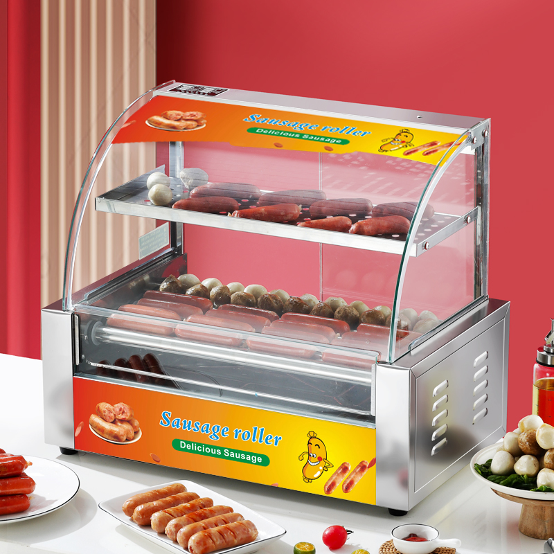 Electric Stainless Steel Hot D - огляд і ціна Hot Dog Roller Grill