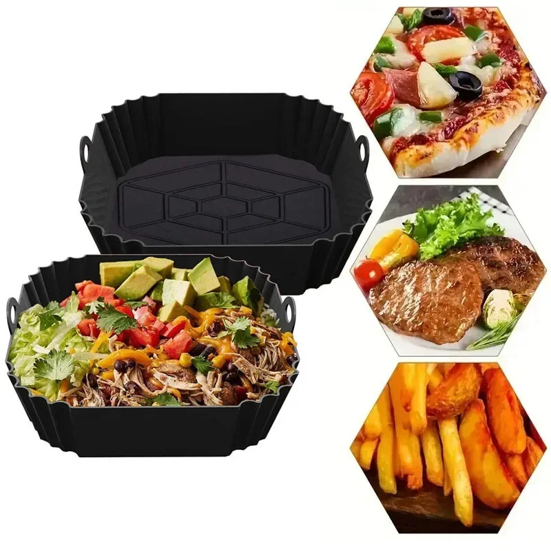 1PC Silicone Air Fryer Basket, - огляд і ціна Commercial Kitchen Pans