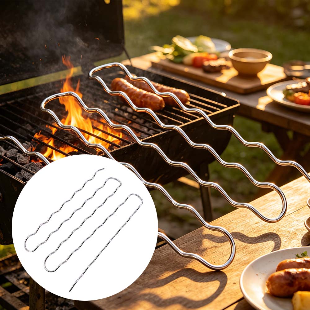 Stainless Steel BBQ Sausage Ro - огляд і ціна Hot Dog Roller Grill