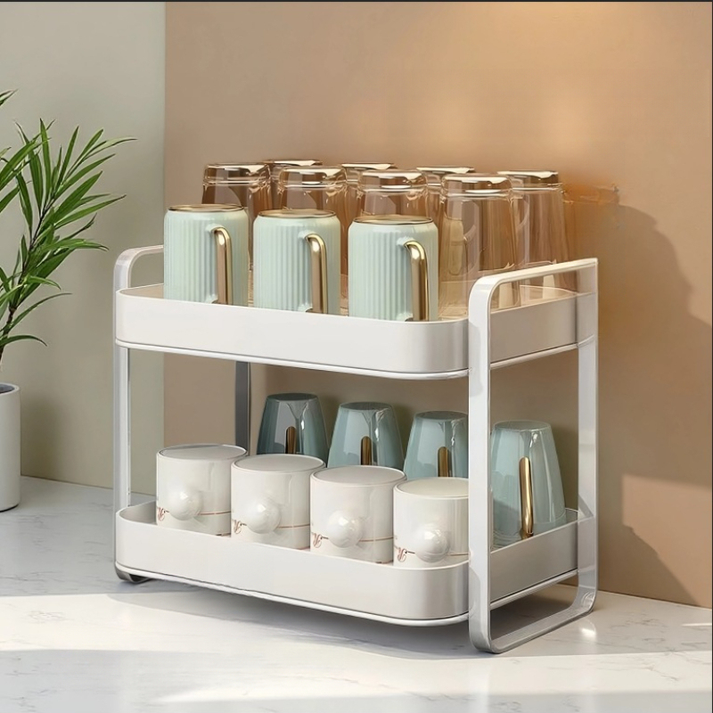 2 Tier Cup Organizer Rack Mug  - огляд і ціна Commercial Kitchen Shelving