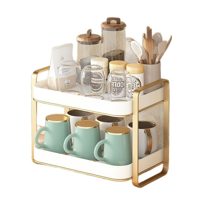 2 Tier Cup Organizer Rack Mug  - огляд і ціна Commercial Kitchen Shelving