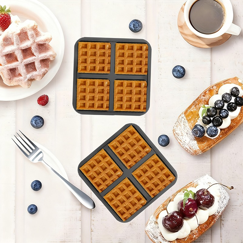 Square Waffle Mold, Non-Stick  - огляд і ціна Commercial Kitchen Pans