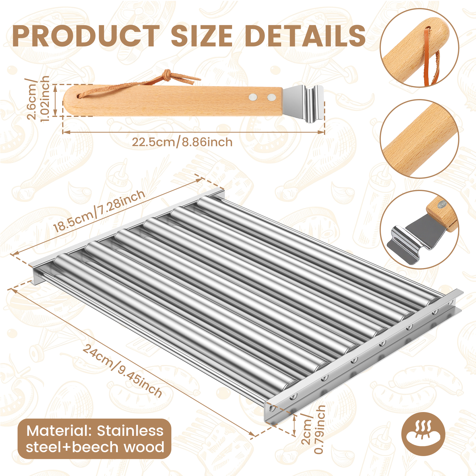 Extra Large Hot Dog Roller for - огляд і ціна Hot Dog Roller Grill
