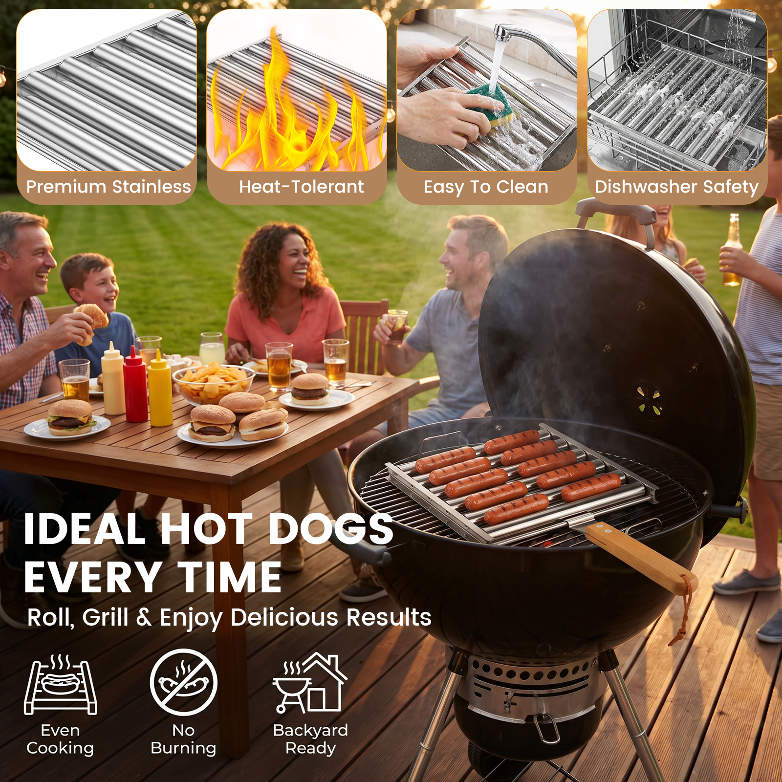 Extra Large Hot Dog Roller for - огляд і ціна Hot Dog Roller Grill