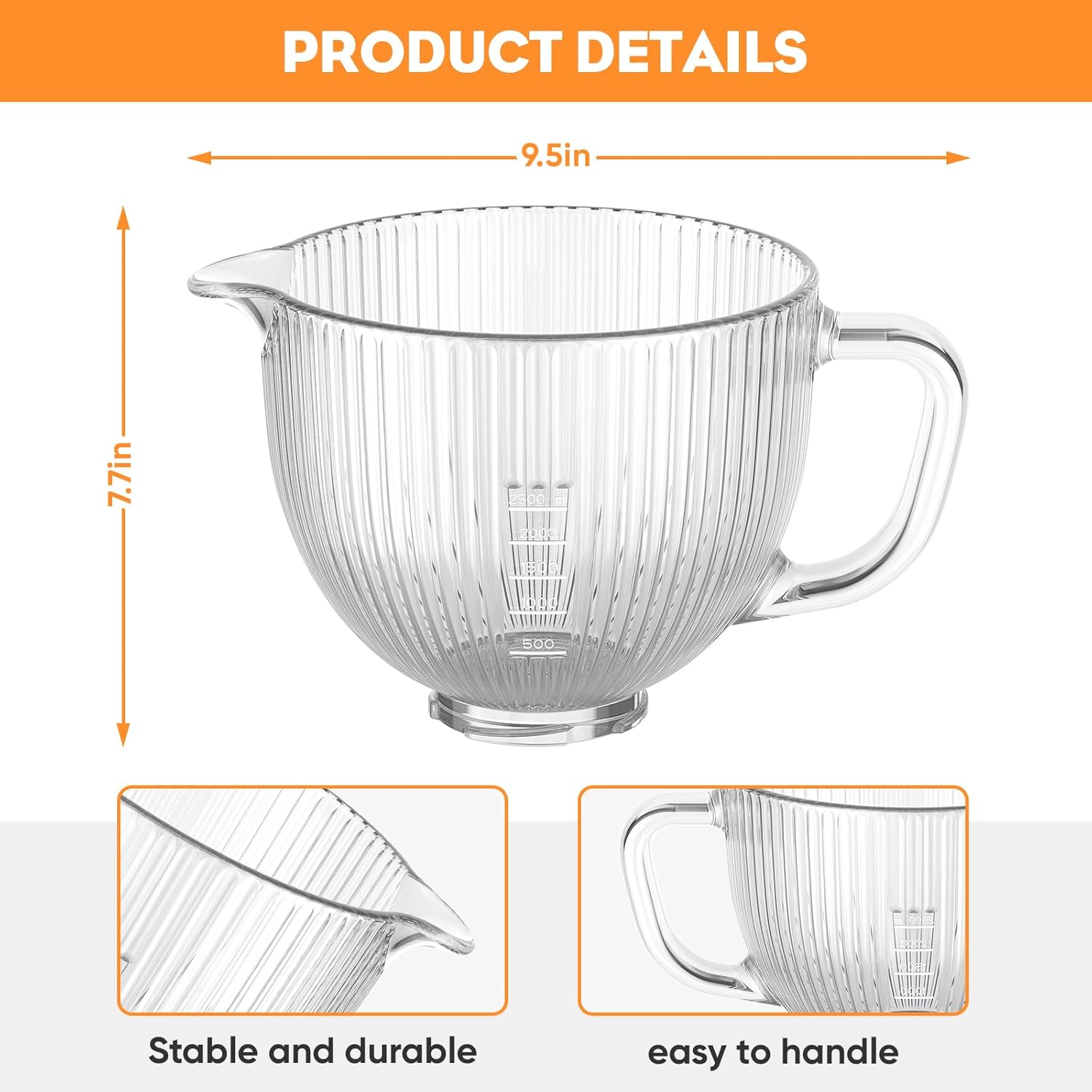 GVODE Glass Bowl for Kitchenai - огляд і ціна Commercial Kitchenaid