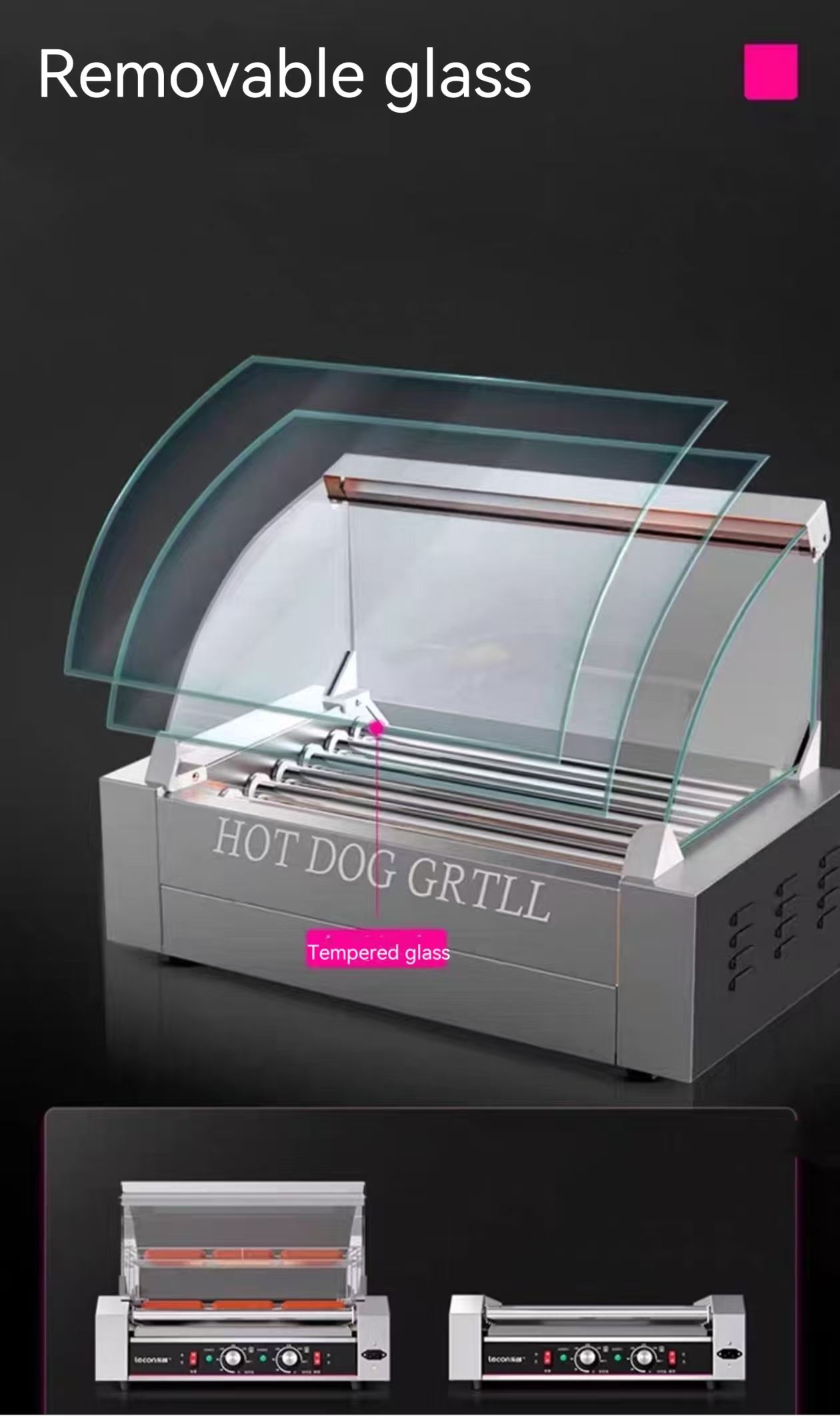 Hot Dog Roller Stainless Steel - огляд і ціна Hot Dog Roller Grill
