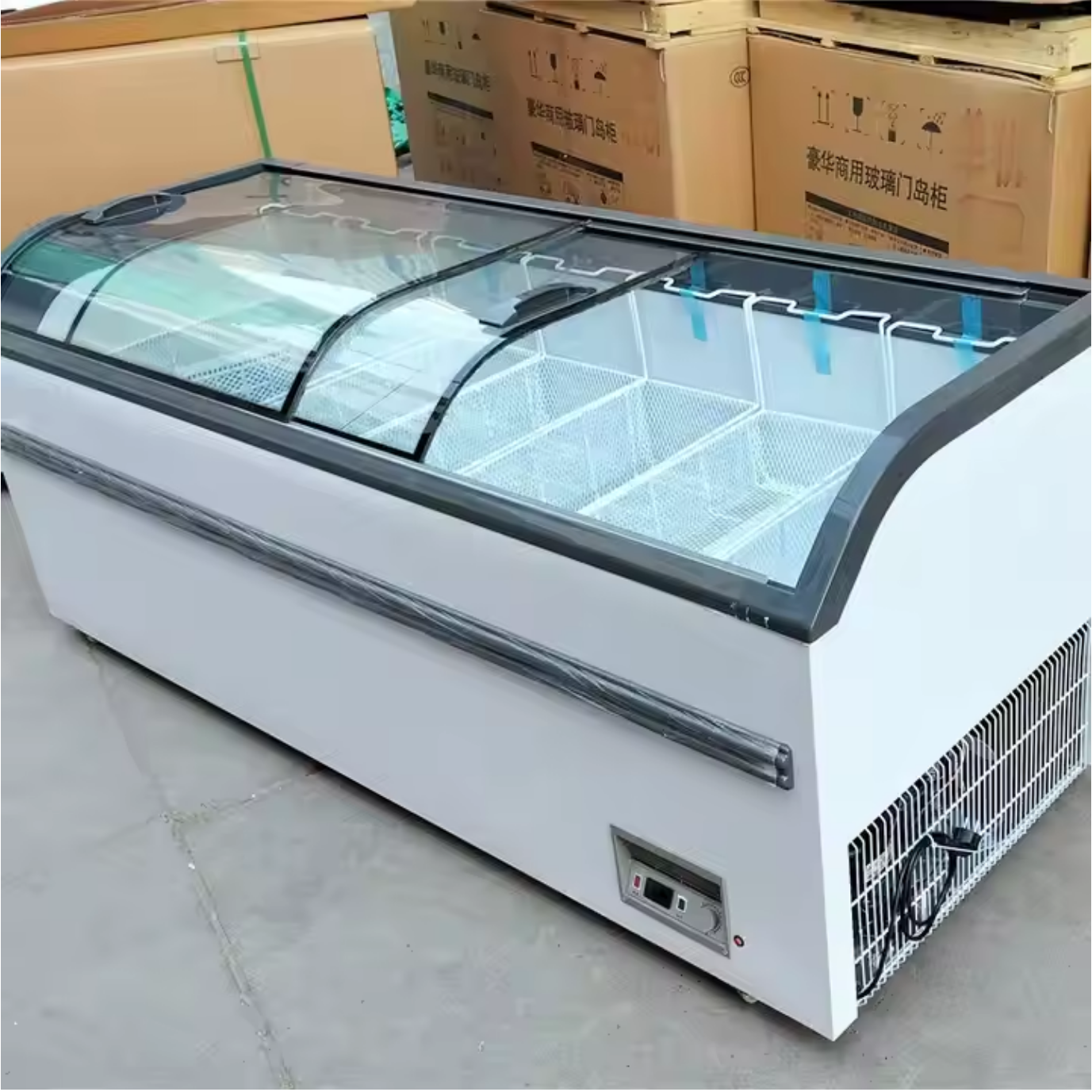 Commercial curved top glass sl - огляд і ціна Commercial Chest Freezer