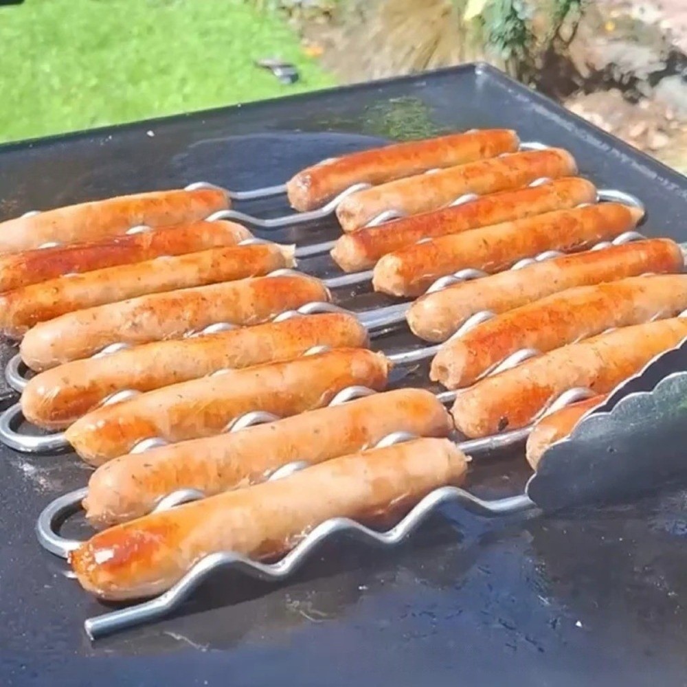 Stainless Steel BBQ Sausage Ro - огляд і ціна Hot Dog Roller Grill