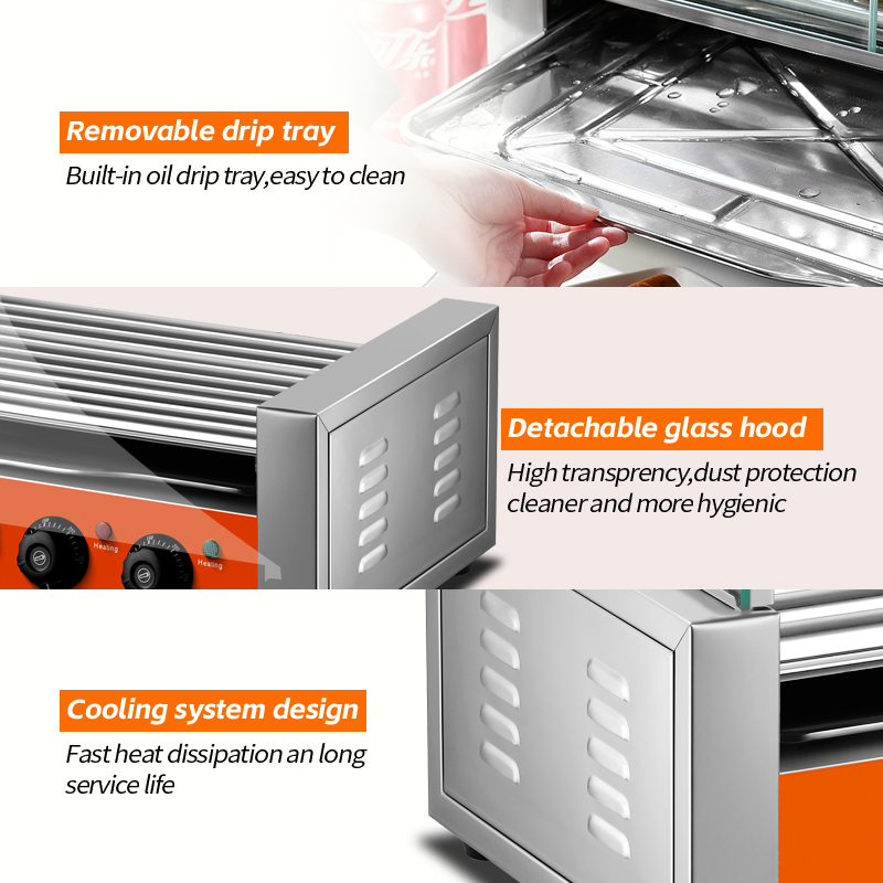Commercial Electric Stainless  - огляд і ціна Hot Dog Roller Grill