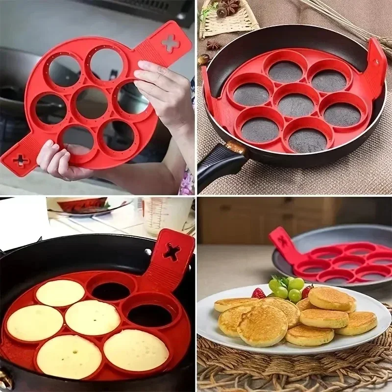 Silicone 7-hole Circular Fryin - огляд і ціна Commercial Kitchen Pans