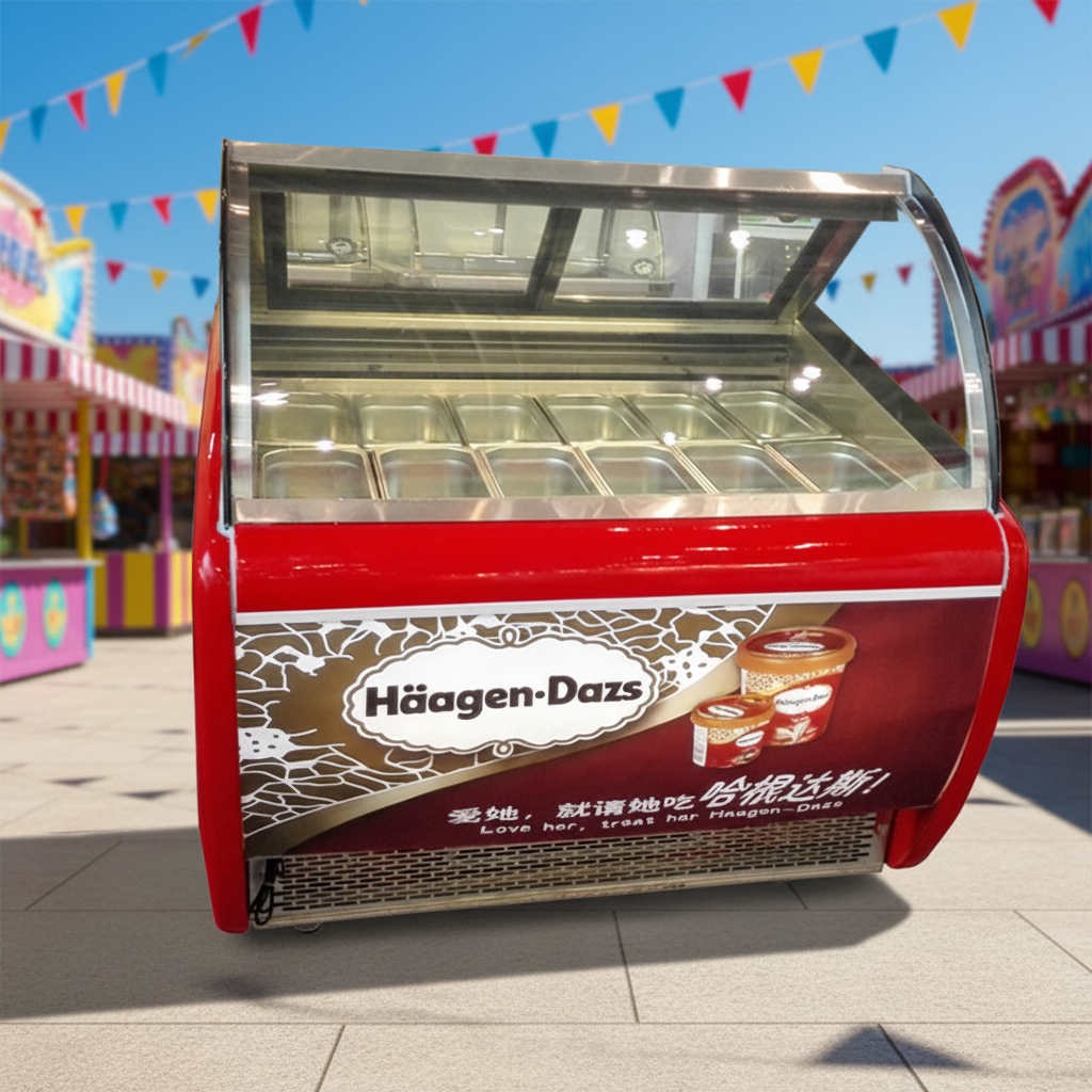 QDMECH Ice Cream Display Chest - огляд і ціна Commercial Chest Freezer