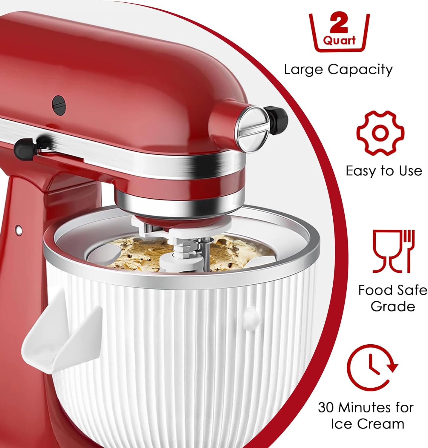 Ice Cream Maker Attachment for - огляд і ціна Commercial Kitchenaid