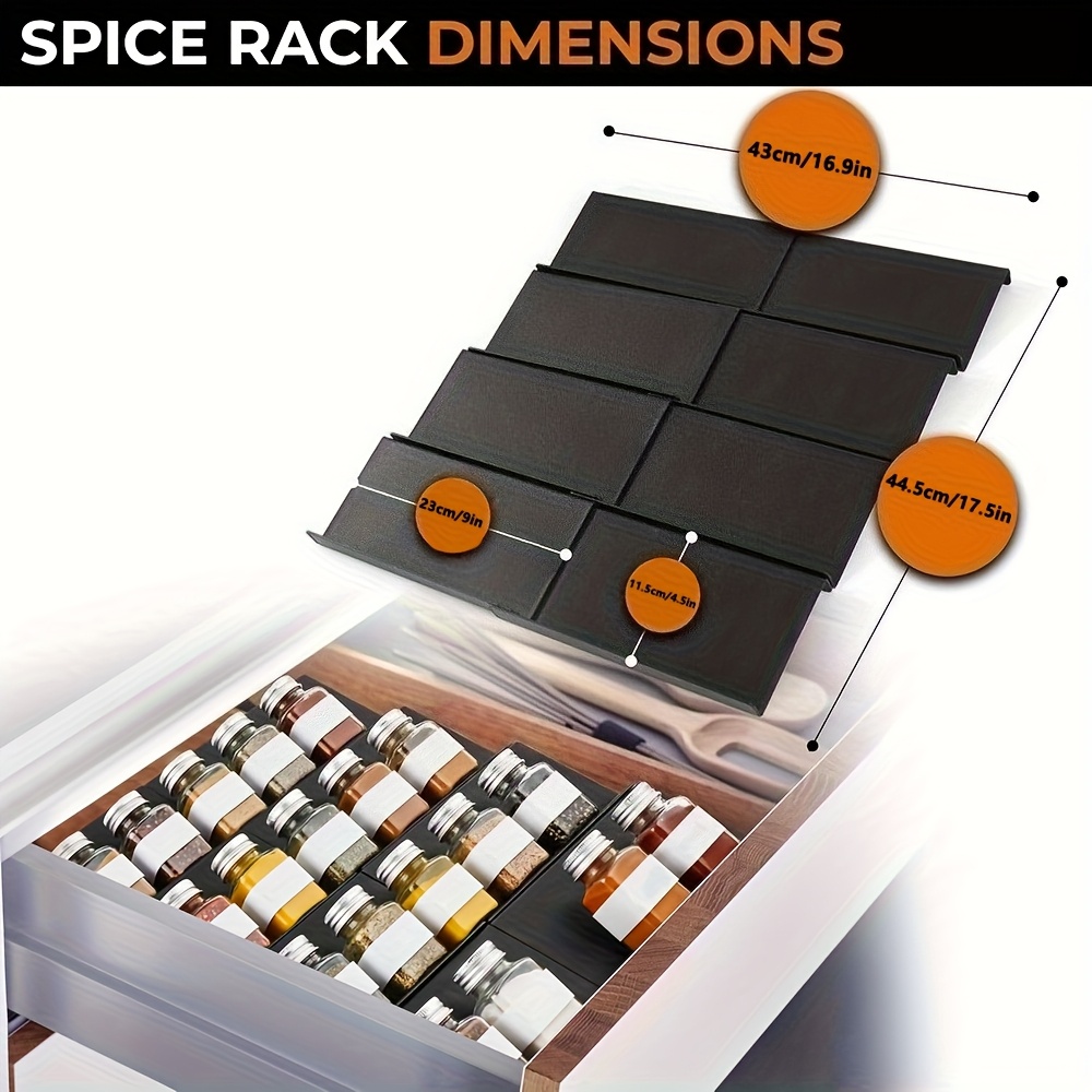 6pcs Expandable Spice Drawer O - огляд і ціна Commercial Kitchen Shelving